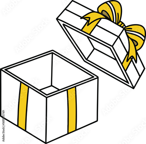 gift box vector, open gift box vector, birthday present gift box vector, Christmas gift box vector, wedding gift box vector, anniversary gift vector