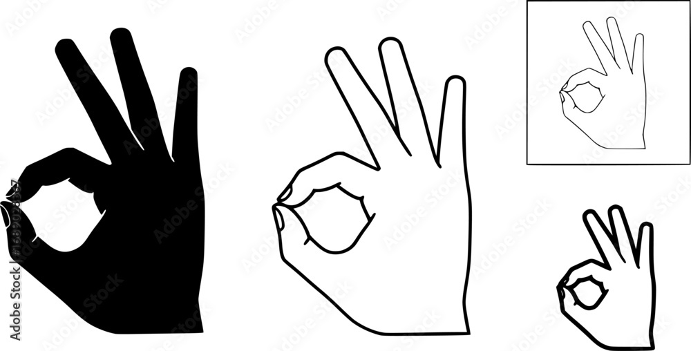 Fototapeta premium A set of outline vector icons for an 