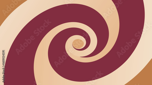 Burgundy and Tan Spiral Pattern on a Light Tan Background swirl texture