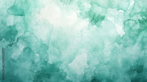 high-resolution soft watercolor background of streaked watercolor texture with pastel shades in mint green, low contrast pastel lighting, glossy watercolor finish