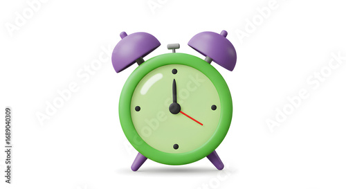 funny alarm clock isolated