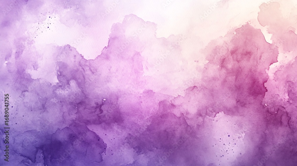Obraz premium high-resolution soft watercolor background of smooth pastel watercolor paper in soft lilac, backlit pastel mood, glossy watercolor finish