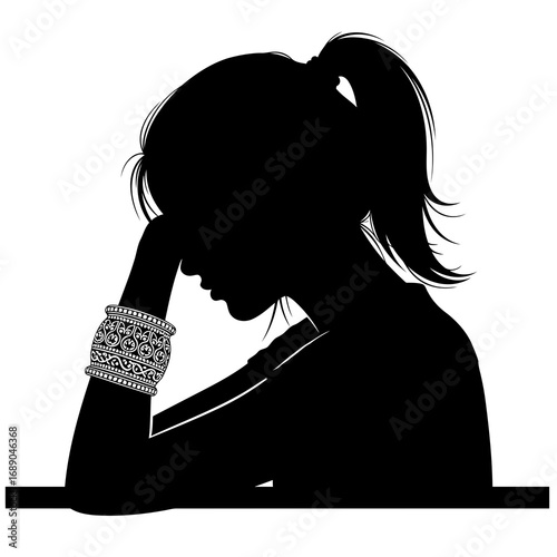 silhouette of a woman