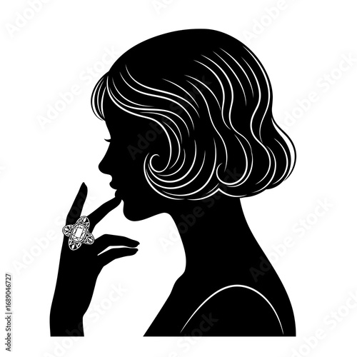 silhouette of a woman