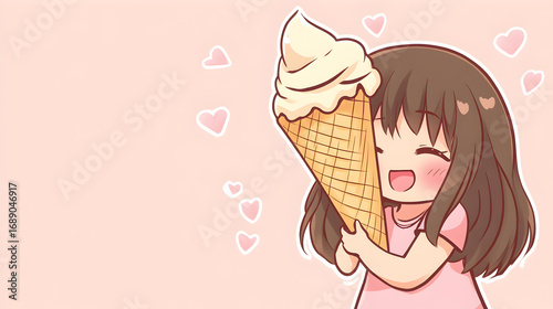 girl with ice cream