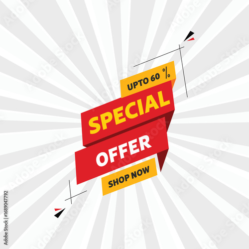black friday sale banner with discount offer details