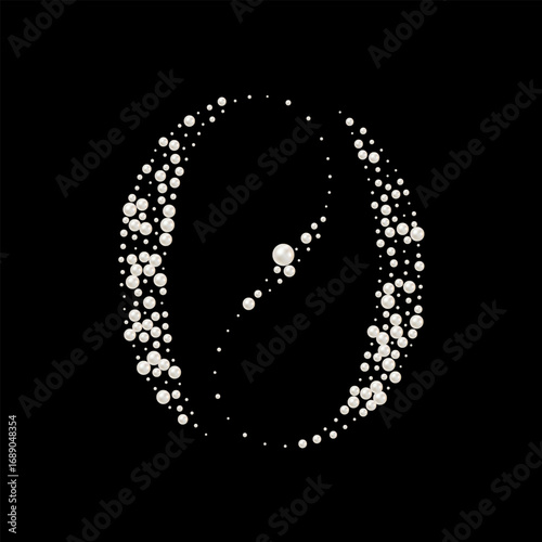 Capital Letters of English alphabet. luxury and elegant font glamour style