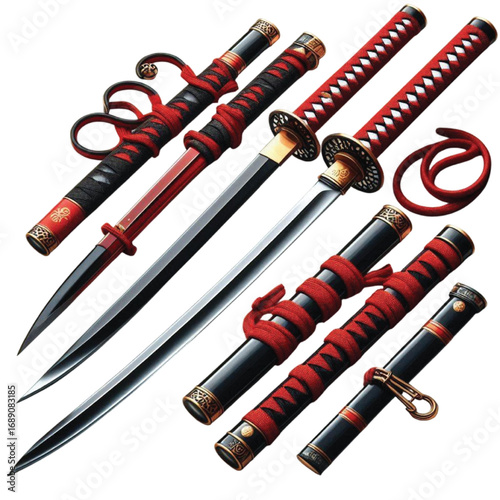 Japanese Katana Sword Set