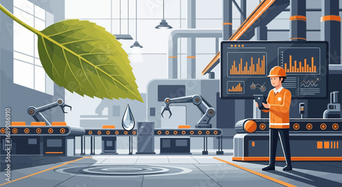 Sustainable manufacturing with green technology and data analysis for eco-friendly process