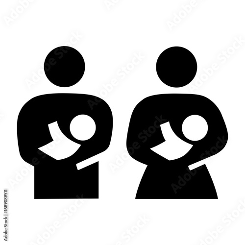 授乳室（男女共用）のピクトグラム
