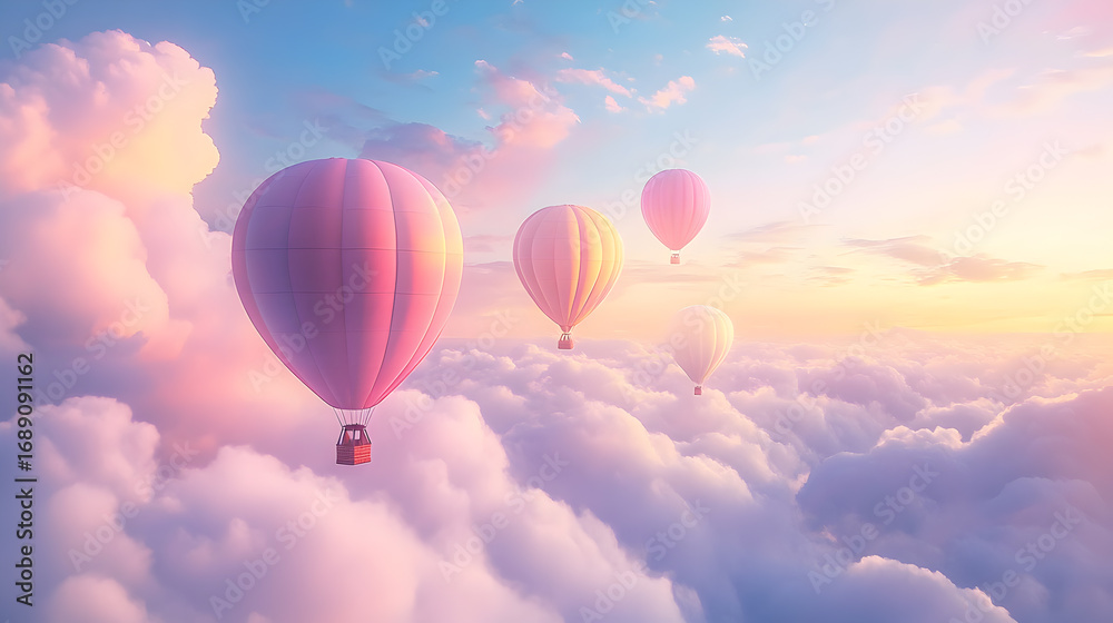 Fototapeta premium hot air balloons