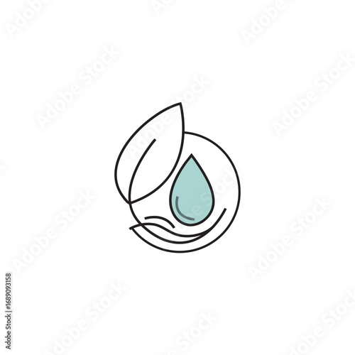 eco life logo design vector, Nature leave logo minimalist design green eco concept bio ecology healthy life environmental plant growth symbol, healthy life, body care, nature balance, eco lifestyle 
