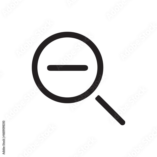 magnifying glass on a white background