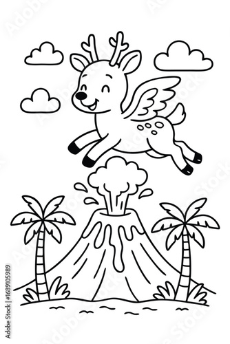 dear coloring page 16.eps