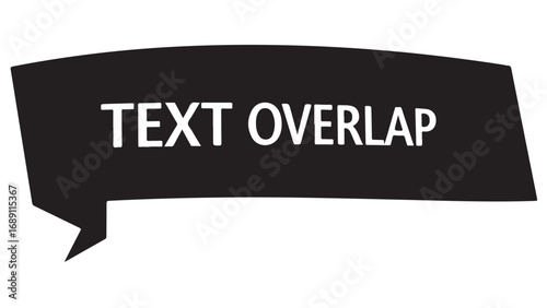 Speech Bubble with Text Overlap