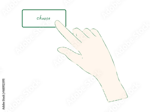 イラスト　ポイント　手