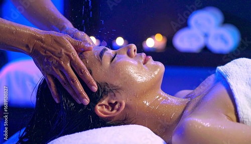 Hands that nurture create a soothing rhythm.  