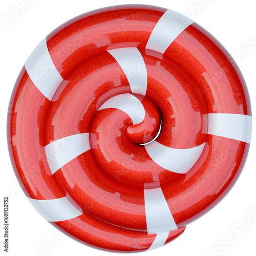 3D Modeling LolliPop Candy Icon Red