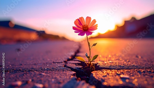 A single flower reignites the spirit of hope.  