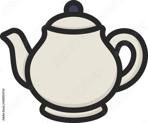 Teapot Filled Line Icon
