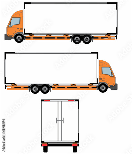 Truck Box kepala transformer warna orange
