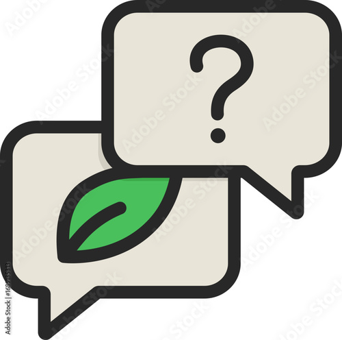 Tea Discussion Filled Line Icon