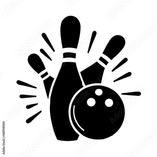 bowling ball and pins