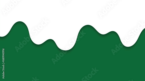 Abstract Background with Draped White and Green Colors