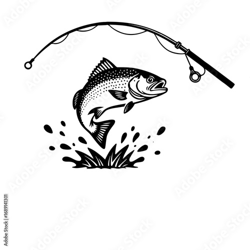 vector illustration of a fish