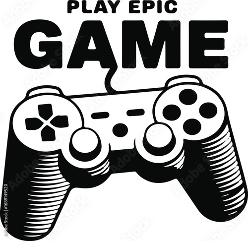 Play Epic Game Video Console Controller Graphics for Gaming Fun