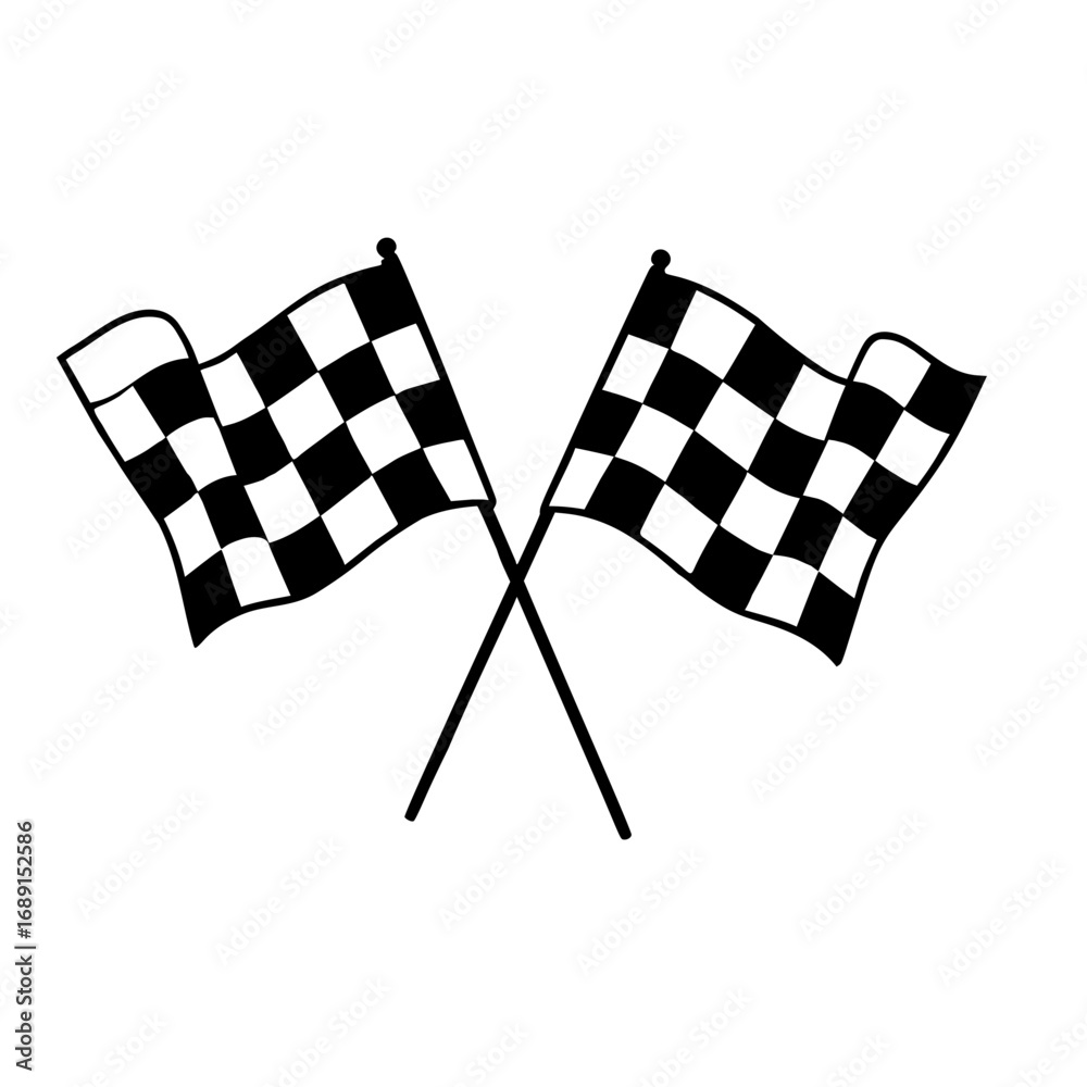 Fototapeta premium checkered racing flag