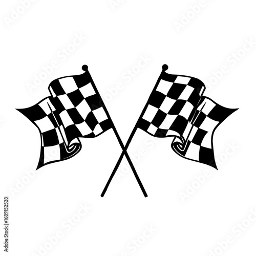 checkered flag vector