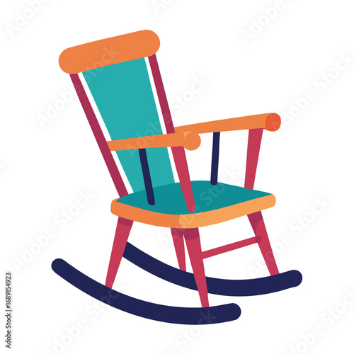 wooden rocking chair