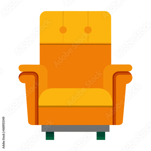 armchair isolated on white