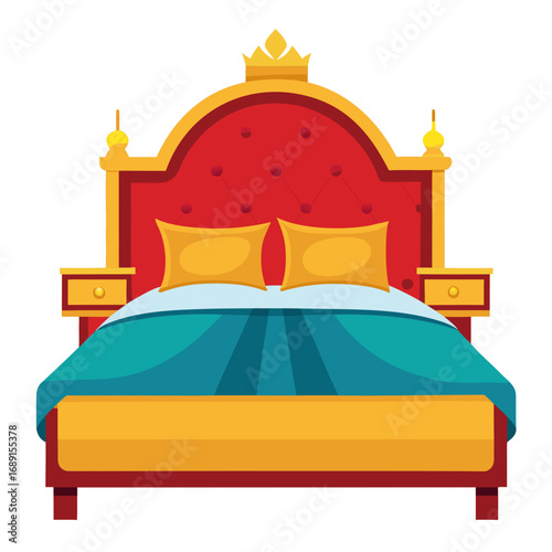 bed in a hotel