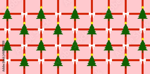 christmas tree background. pattern with christmas trees on it.