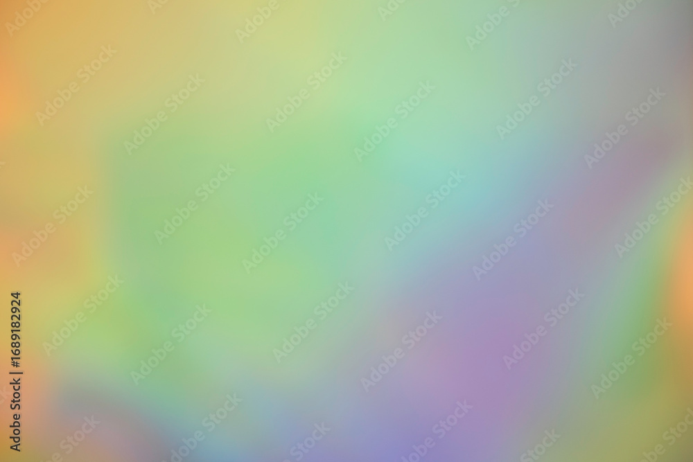 Obraz premium Abstract pastel colors gradient background. Blurred diffuse glare, iridescent background with shimmering reflections, holographic glow, prismatic light effects, and metallic sheen