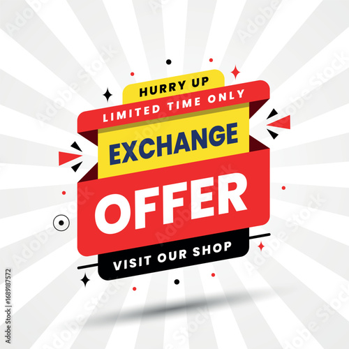 exchange offer banner design for business marketing