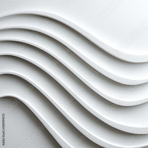Abstract Wave Architecture Against Isolated Background