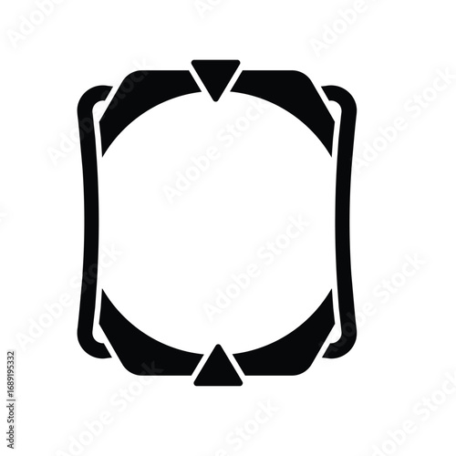 Square style crosshair target icon in black. Simple aim symbol with clean lines, isolated on white background. Minimalist design ideal for apps, UI, gaming, and graphic use.
