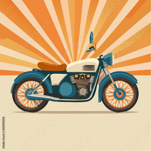 retro vintage motorcycle