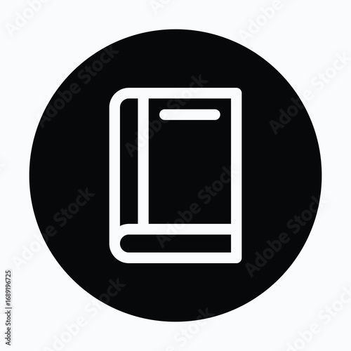 Product Catalog Book Ecommerce Isolated Vector Circular Style Icon