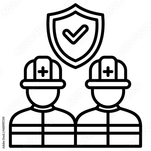 Rescue Team Outline Icon