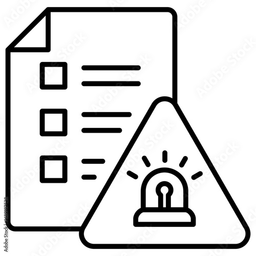 Incident Report Outline Icon