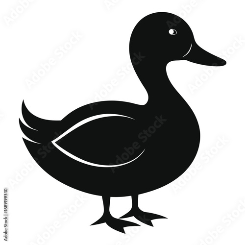 Black Duck Silhouette Simple and Clean