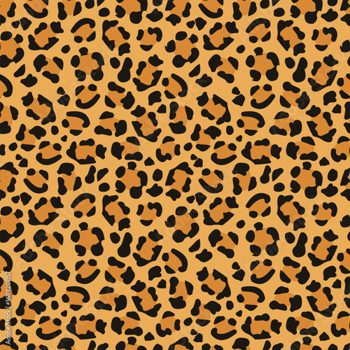 Stylish animal print background featuring classic leopard spots in a repeating pattern