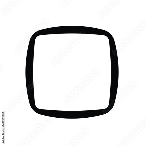 Square style crosshair target icon in black. Simple aim symbol with clean lines, isolated on white background. Minimalist design ideal for apps, UI, gaming, and graphic use.