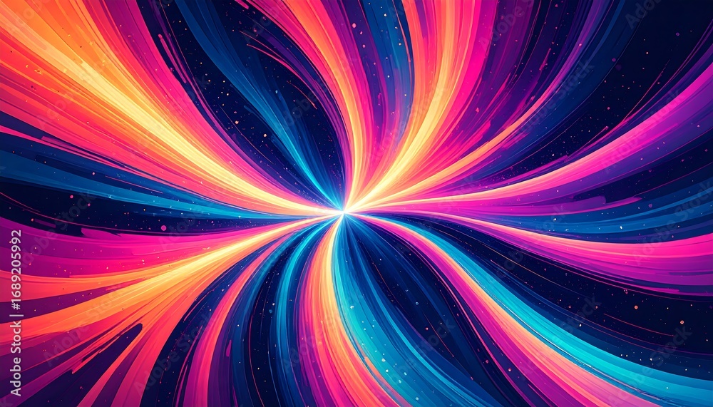 Fototapeta premium Abstract swirling colorful explosion