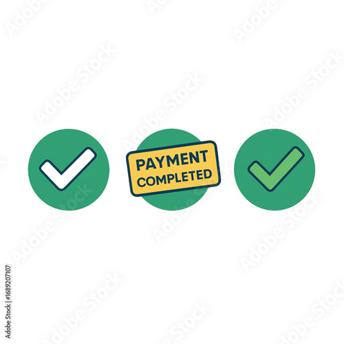 Payment Completed Icon Set