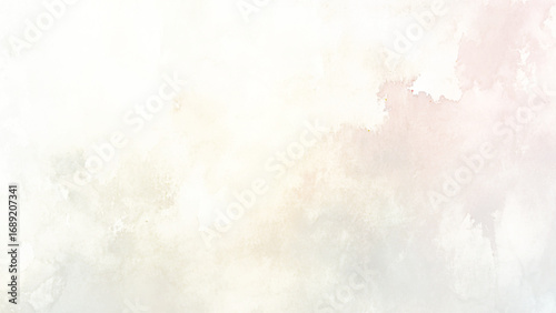 Abstract, creamy, off-white watercolor texture background.